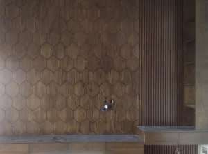 WOODEN PANELS ON WALL