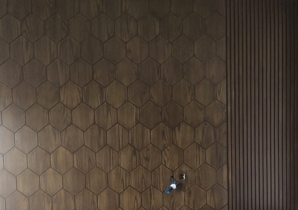 WOODEN PANELS ON WALL