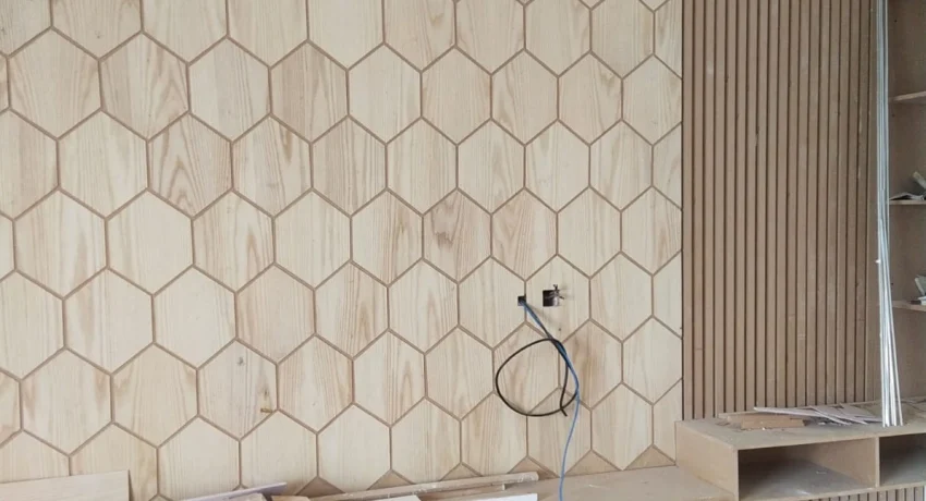 WOODEN PANELS ON WALL